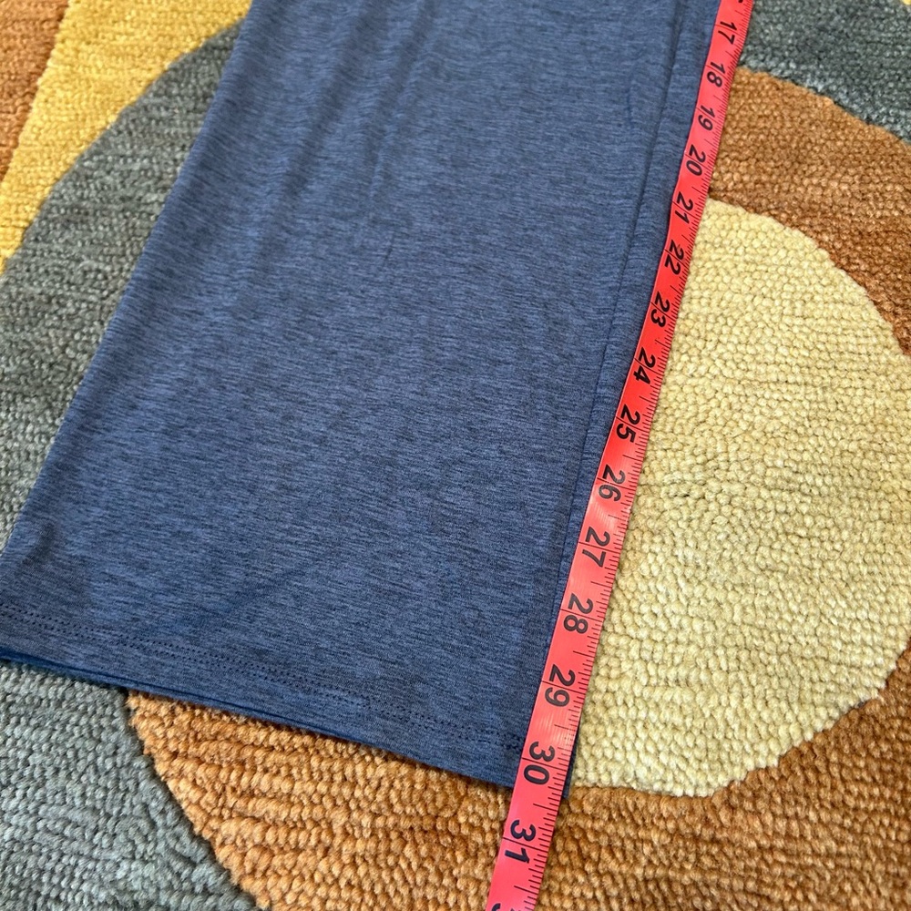 Vuori Lux At East Straight Leg Pants Lightweight Thin Material Heather Blue S - Picture 2 of 5